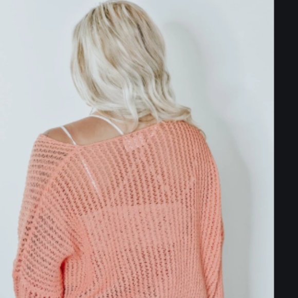 JEANNE PIERRE Sweaters - Jeanne Pierre melon loose knit sweater